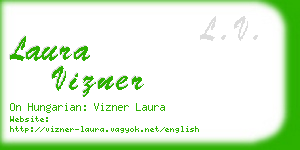 laura vizner business card